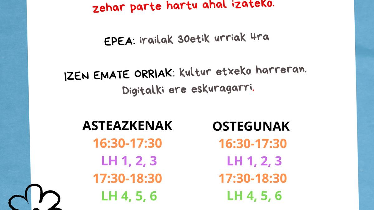 Alegiako Gaztelekuak urriaren 9an jarriko du martxan ikasturte berria