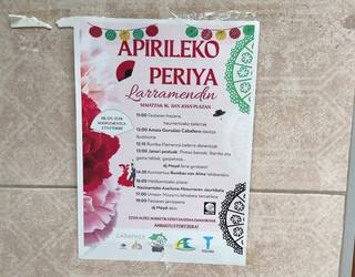 "Apirileko periya" Larramendin larunbatean