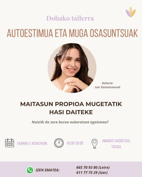 Autoestimua eta muga osasuntsuak