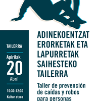 Adinekoentzat erorketak eta lapurretak sahiesteko tailerra