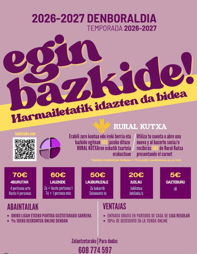 Harmailetatik idazten da bidea EGIN BAZKIDE!