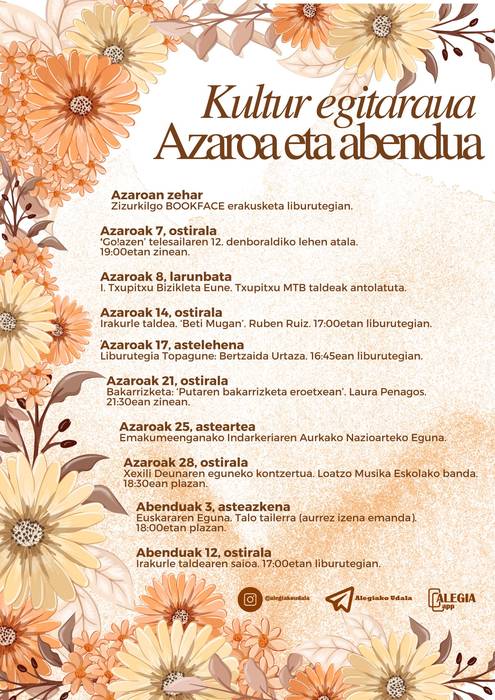 Abenduko kultur egitaraua