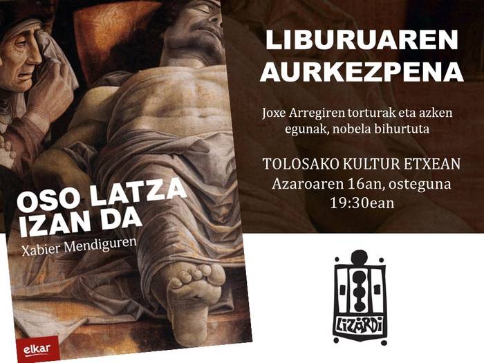 Oso latza izan da - Liburuaren aurkezpena