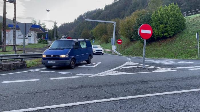 N-1eko Ikaztegietako lotuenean trafiko etenak egingo dira bihar eta etzi