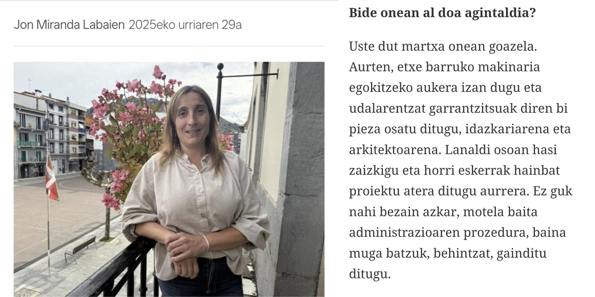 Amasa-Villabonako EH-Bilduren gezurrak salatuz