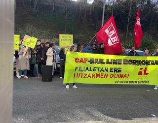 CAF-Rail Lineko langileek akordioa lortu dute enpresarekin