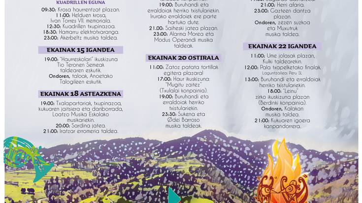 Anoetako jaiak 2025