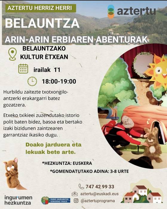 Arin-arin erbiaren abenturak