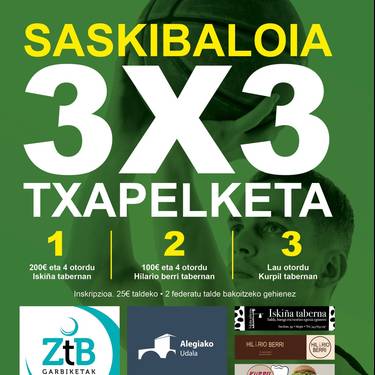 Elorri Aldapak 3x3 saskibaloi txapelketa antolatu du