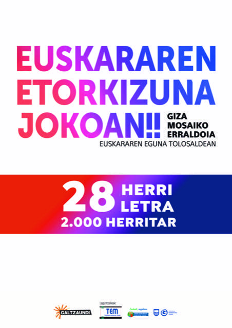 Euskararen etorkizuna jokoan!!Giza mosaiko erraldoia