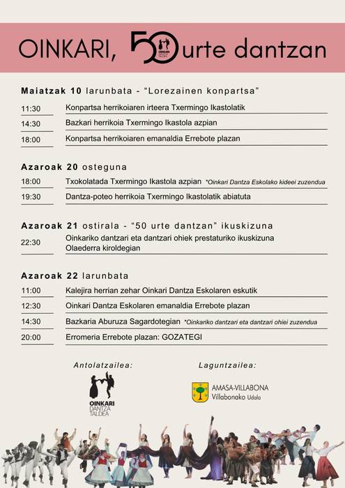 Oinkari, 50 urte dantzan