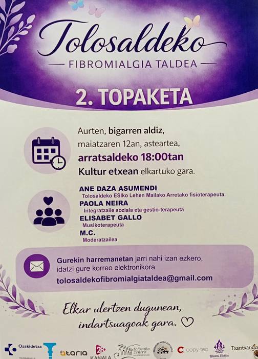 Tolosaldeko Fibromialgia Taldea - 2. Topaketa