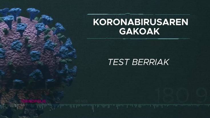Koronabirusaren gakoak: Test berriak