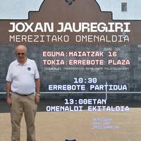 Joxan Jauregiri omenaldia