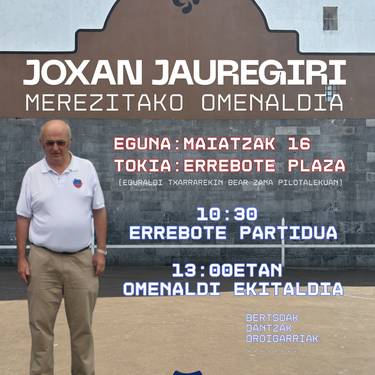 Joxan Jauregiri omenaldia