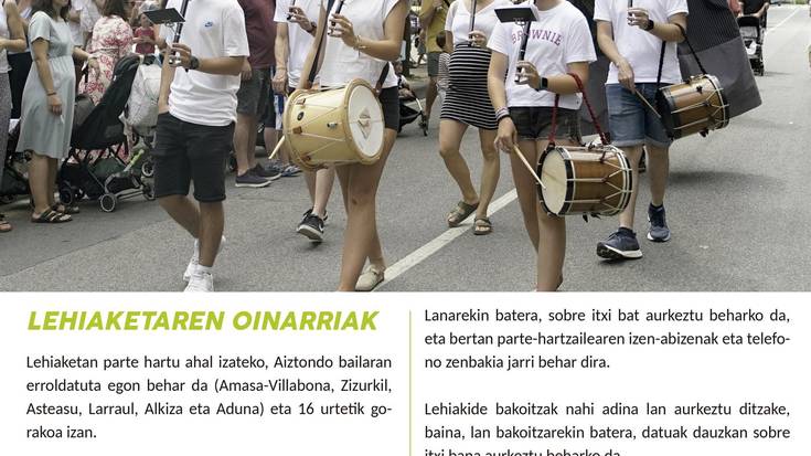 Santio jaietako programaren azala aukeratzeko lehiaketa martxan da