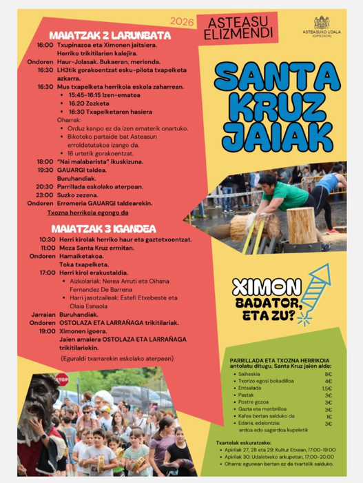 Elizmendiko Santa Kruz jaiak