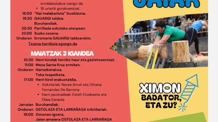 Elizmendiko Santa Kruz jaiak