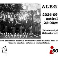 ‘Bertso zaharrak kantatuz’ emanaldia