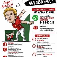 Iñaki Artolaren finalera joateko autobusetan izena emateko epea maiatzaren 22an itxiko da