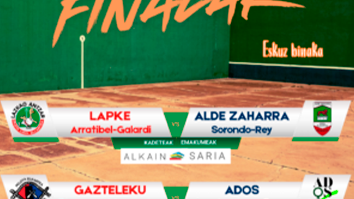 Ezker Hormako Kluben Arteko Gipuzkoako Txapelketako finalak 28 Kanalean ikusgai