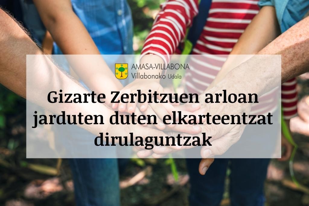 Gizarte Zerbitzuen arloan lan egiten duten elkarteentzat dirulaguntzak eskatzeko epea ireki du Udalak