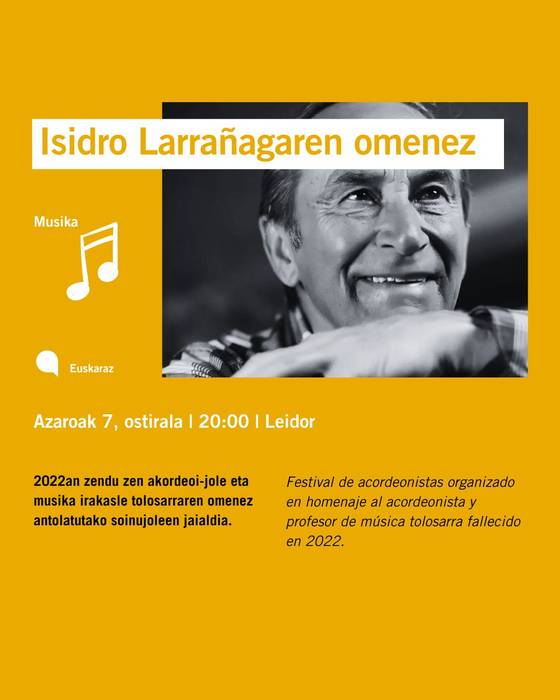 Isidro Larrañaga Akordeoi Orkestra 45. urteurrena