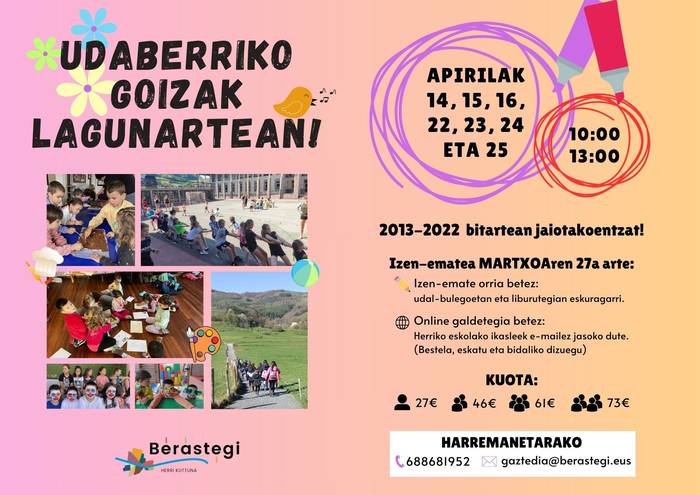 Udaberriko goizak lagunartean!