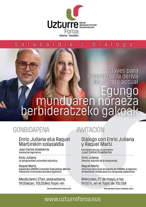 Egungo munduaren noraeza berbideratzeko gakoak -Enric Juliana eta Raquel Martí