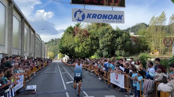 Tolosako XXXVI. Herri Krosean Aitor Blanco eta Nagore Azkue garaile