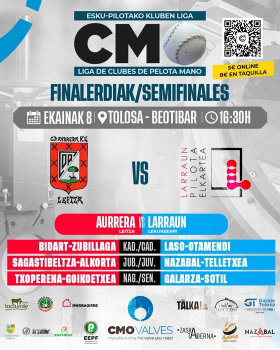 Esku Pilotako Kluben Liga. Finalerdiak