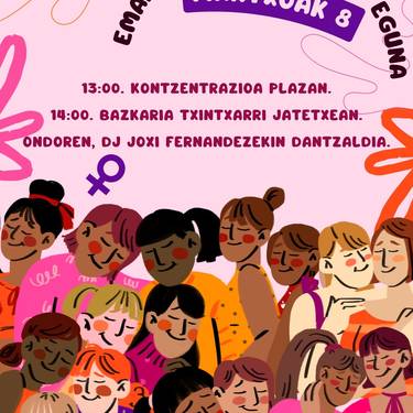 Martxoaren 8an Emakumeen Nazioarteko Eguna ospatuko da