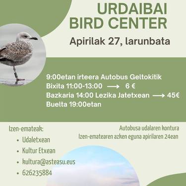 Irteera Urdaibai Bird Centerrera