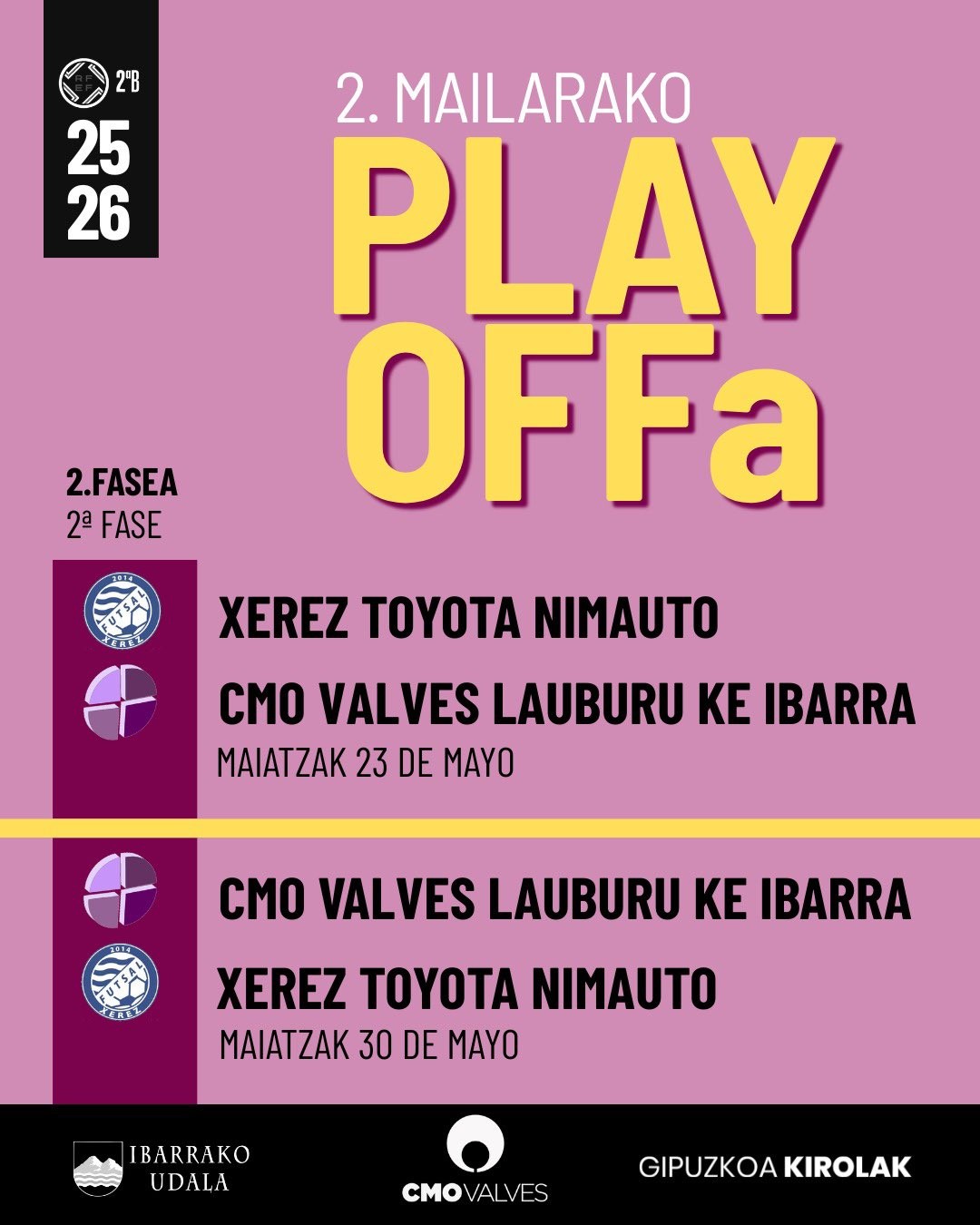 Xerez Toyota  Nimautoren aurka jokatuko du Lauburuk play off-a