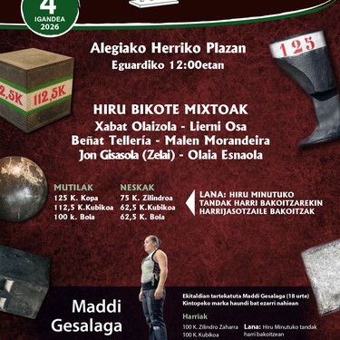 Igandean XVIII. Txintxarri Saria jokatuko da
