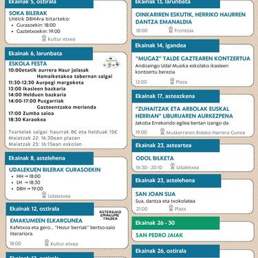 Asteasuko Kultura agenda