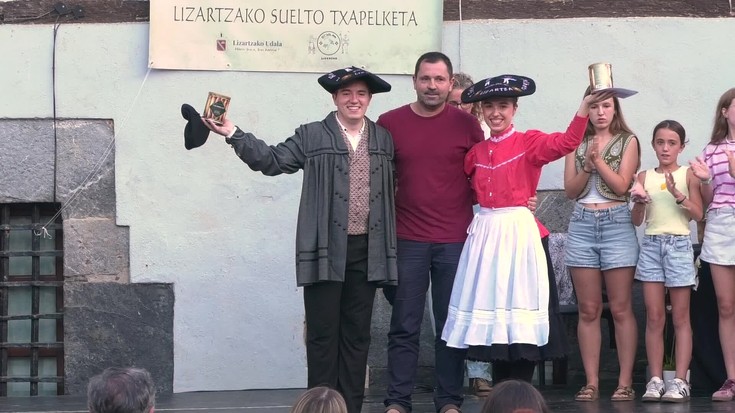 Jone Arriaran eta German Aranburu azpeitiarrak nagusitu dira Lizartzako Suelto Txapelketan