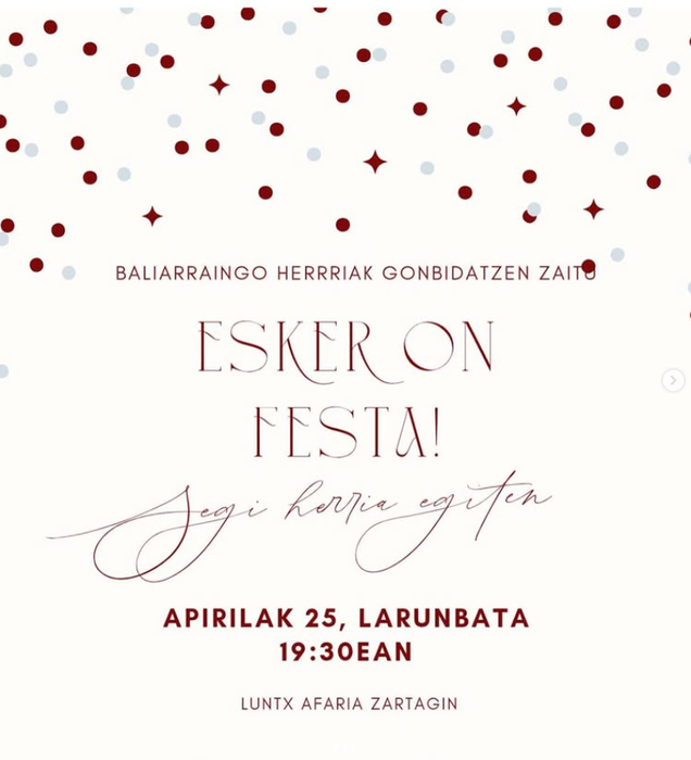 Esker on festa