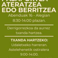 NANa eta pasaportea atera edo berritzeko aukera