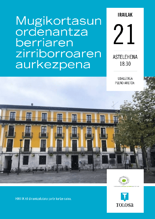 Mugikortasun ordenantza berriaren zirriborroaren aurkezpena
