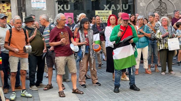 Elkarretaratze zaratatsua Palestinaren alde