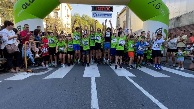 Gaztetxoenek ere Tolosako 35. Herri krosean parte hartu dute