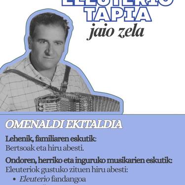 100 urte Eleuterio Tapia jaio zela