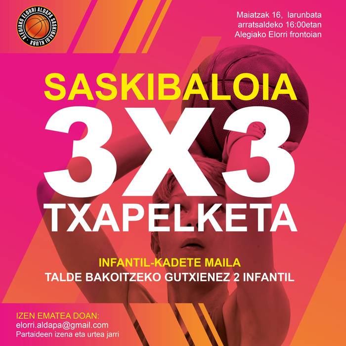3x3 saskibaloi txapelketa