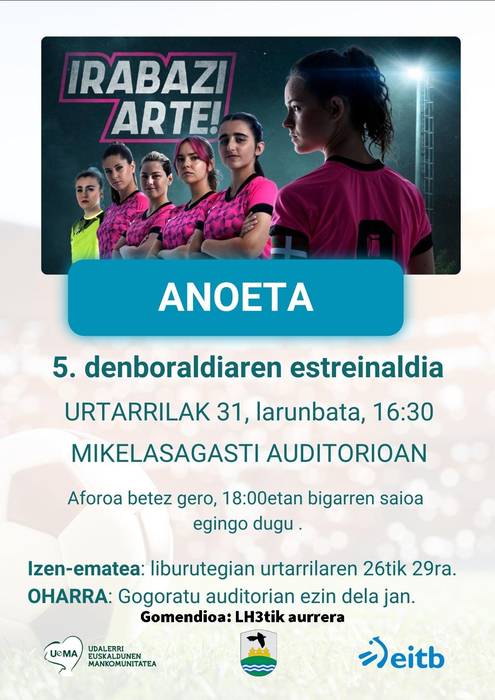 "Irabazi arte" 5. denboraldiaren estreinaldia