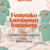 Festetako kamisetak uztailaren 8tik aurrera jaso ahal izango dira kultur etxean