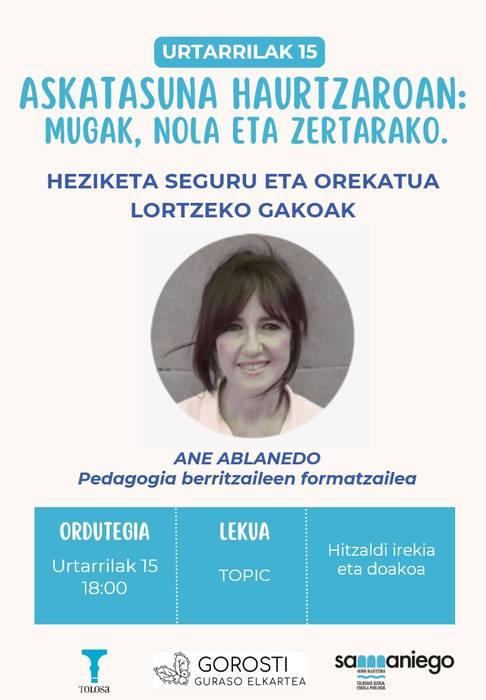 Askatasuna haurtzaroan: Mugak, nola eta zertarako