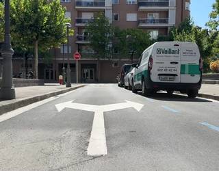 Alliri kaleko trafikoaren noranzkoa aldatu dute