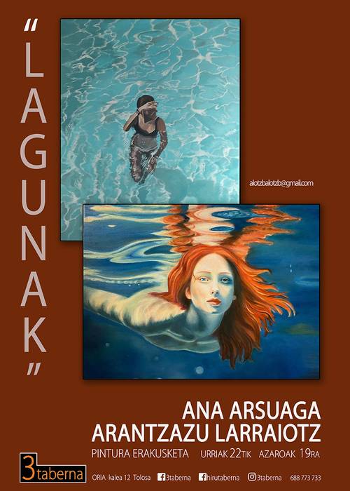 Ana Arsuaga eta Arantzazu Larraiotz " LAGUNAK" erakusketa
