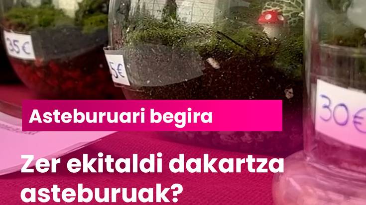 Zer ekitaldi dakartza asteburuak?